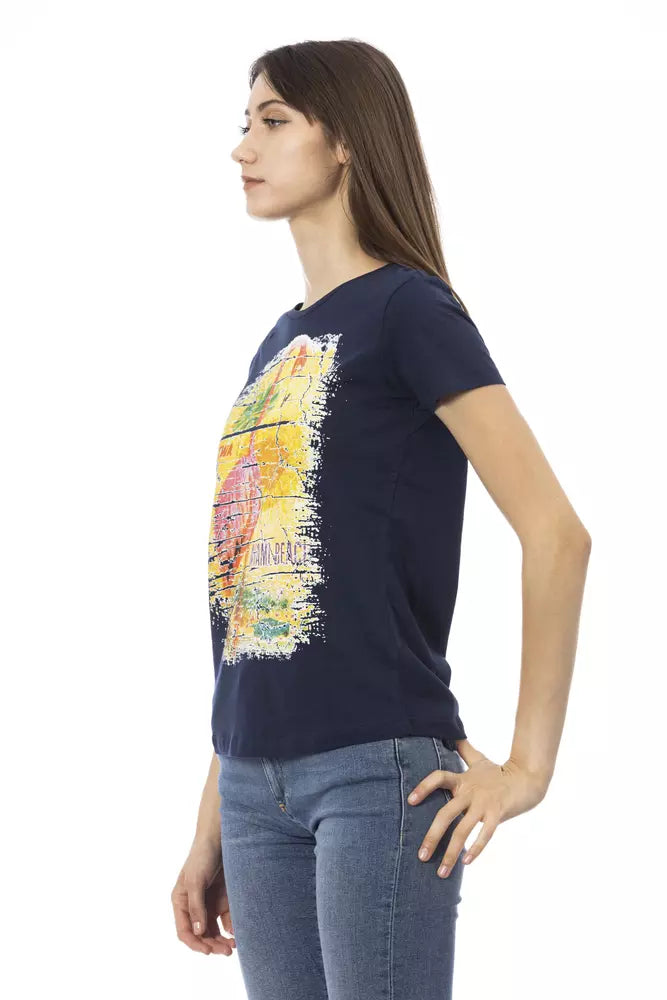 Trussardi Action Bleu Tops &amp; T-shirts en coton