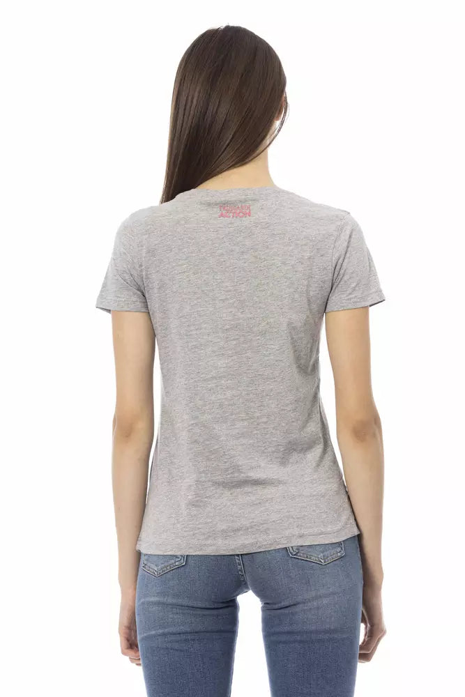 Trussardi Action Gris Coton Tops &amp; T-Shirt