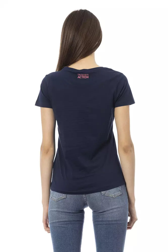 Trussardi Action Bleu Tops &amp; T-shirts en coton