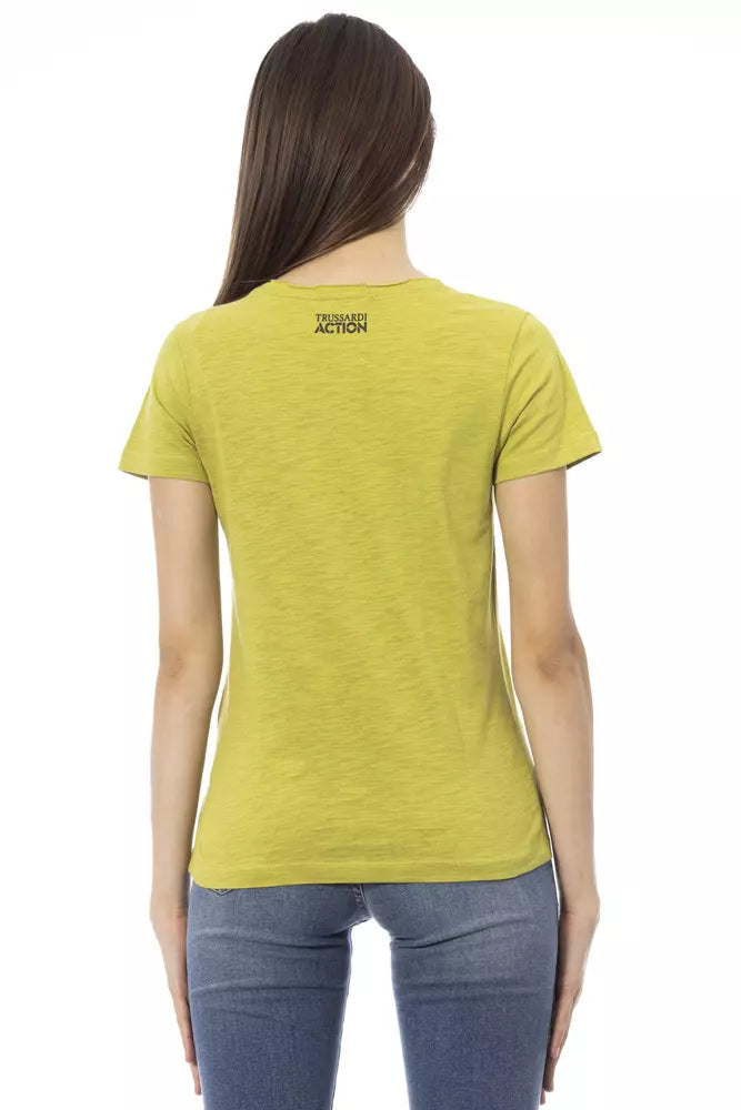 Trussardi Action Vert Coton Tops &amp; T-Shirt