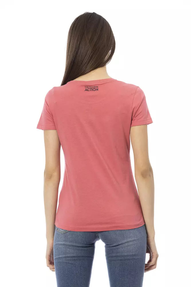 Trussardi Action Rosa Baumwoll-Tops und T-Shirt