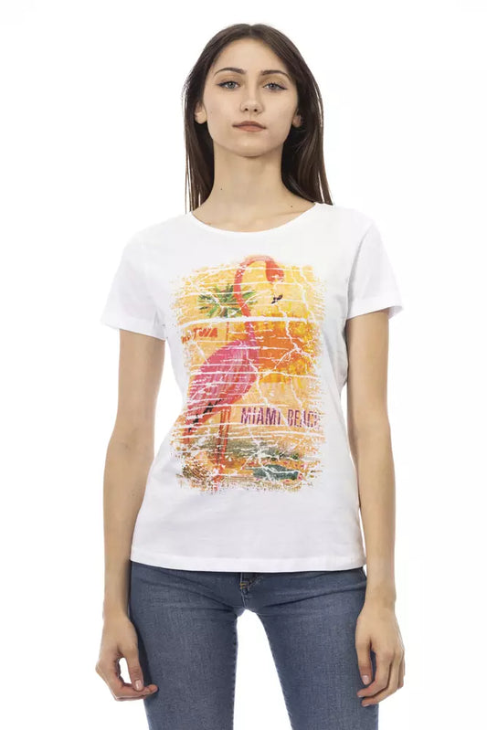 Trussardi Action Hauts et t-shirts en coton blanc