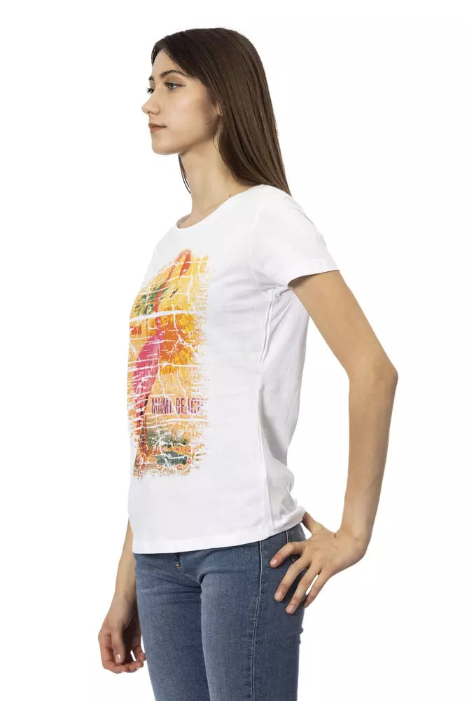 Trussardi Action Hauts et t-shirts en coton blanc