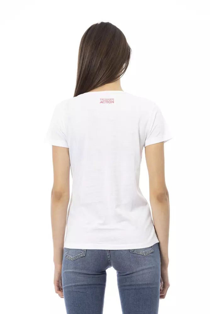 Trussardi Action Hauts et t-shirts en coton blanc