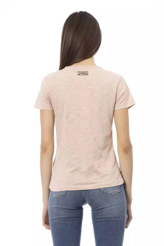 Trussardi Action Rosa Baumwoll-Tops und T-Shirt