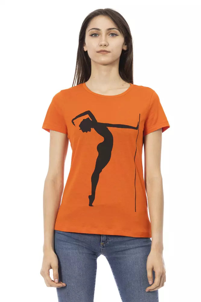 Trussardi Action Orange Baumwoll-Tops und T-Shirt