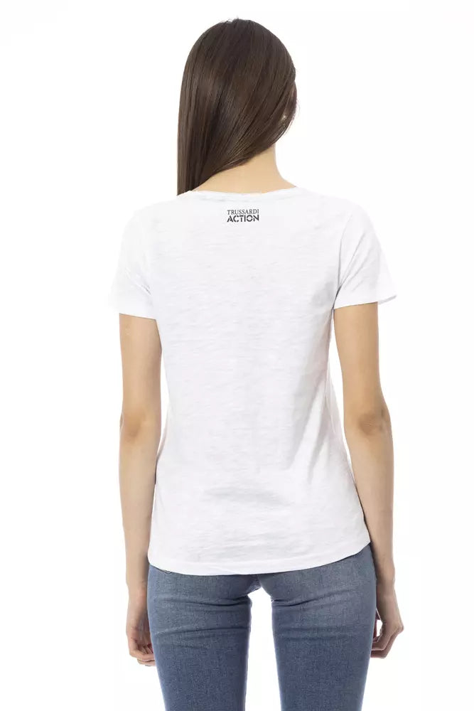 Trussardi Action Hauts et t-shirts en coton blanc