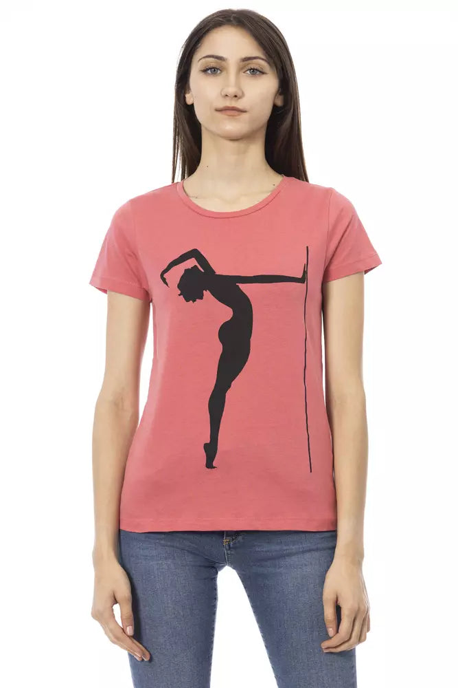 Trussardi Action Rosa Baumwoll-Tops und T-Shirt