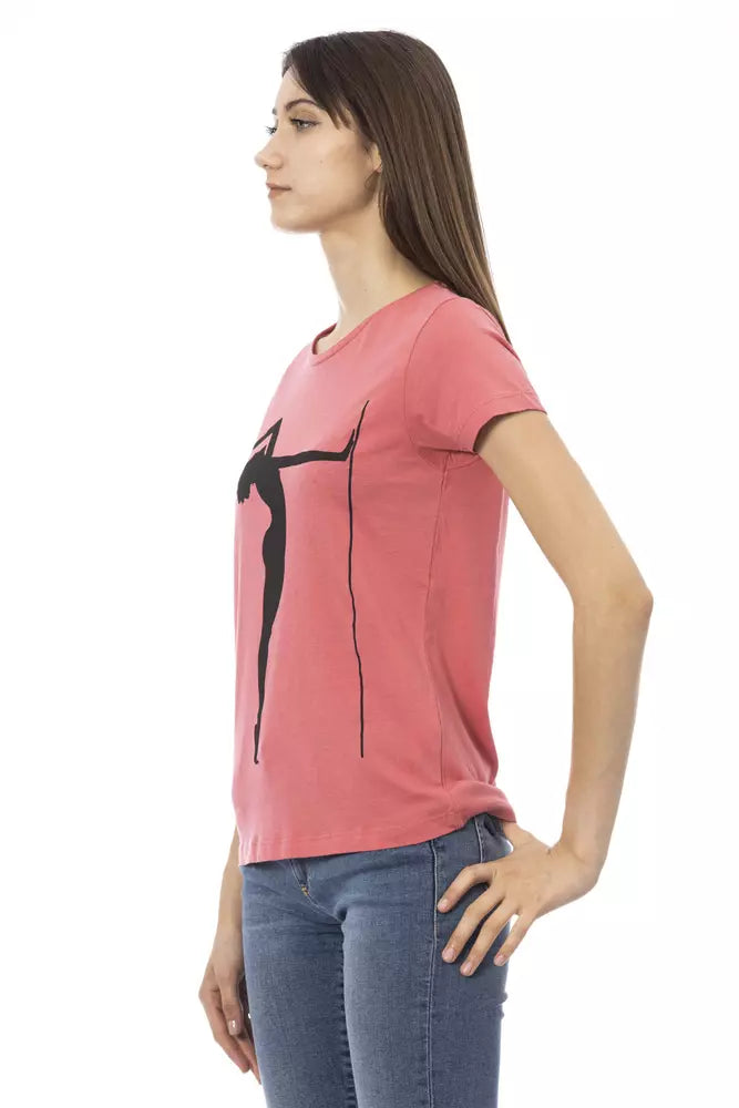 Trussardi Action Rosa Baumwoll-Tops und T-Shirt