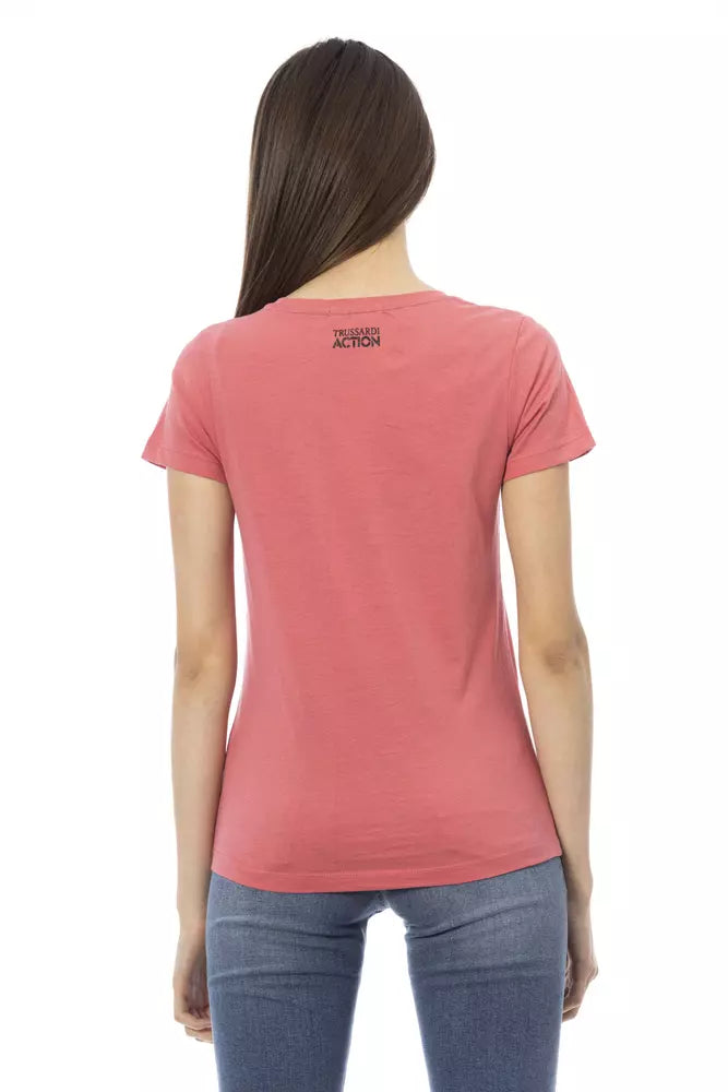 Trussardi Action Rosa Baumwoll-Tops und T-Shirt