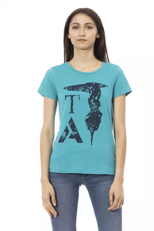 Trussardi Action Hauts et t-shirts en coton bleu clair