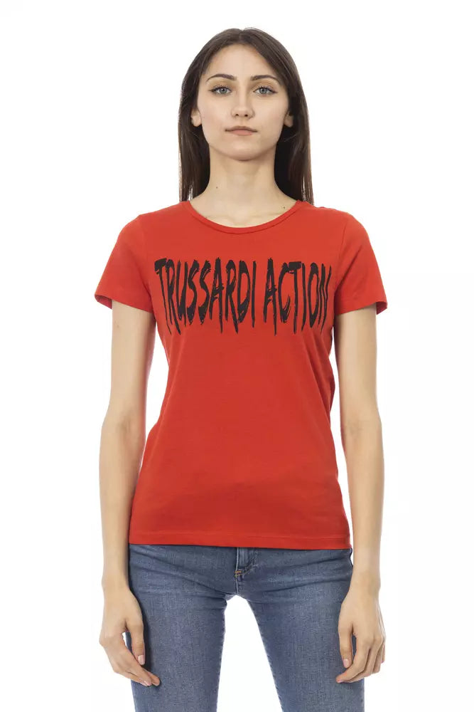 Trussardi Action Rouge Hauts et T-Shirt en Coton