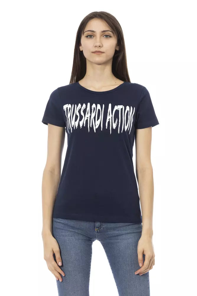 Trussardi Action Bleu Tops &amp; T-shirts en coton