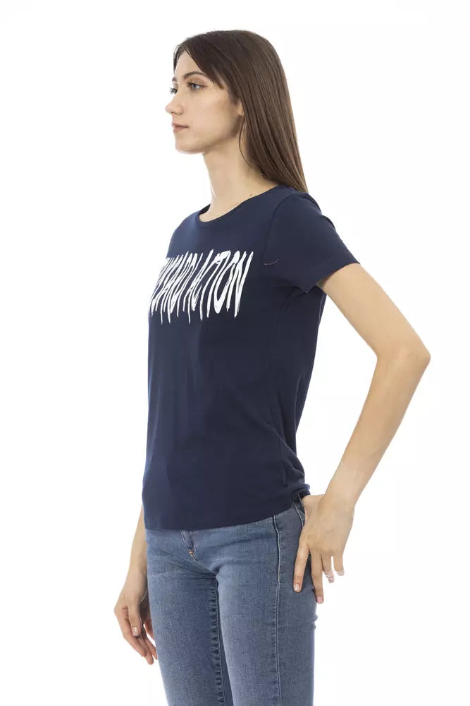 Trussardi Action Bleu Tops &amp; T-shirts en coton