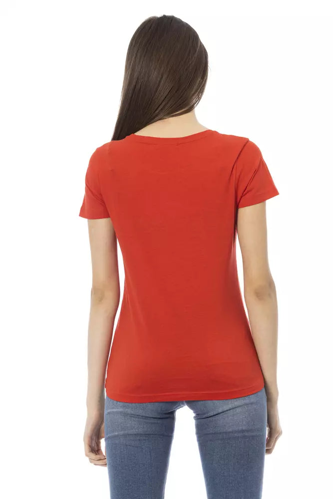 Trussardi Action Rouge Hauts et T-Shirt en Coton