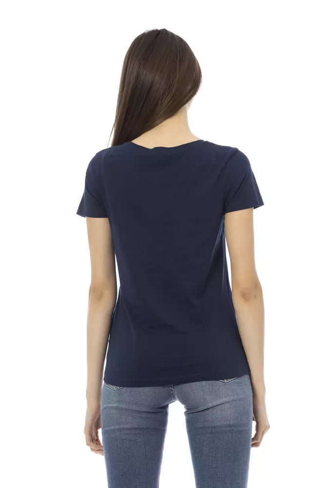 Trussardi Action Bleu Tops &amp; T-shirts en coton