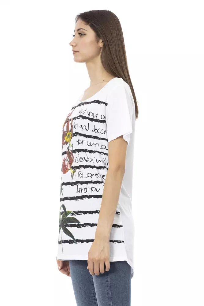 Trussardi Action Hauts et t-shirts en coton blanc