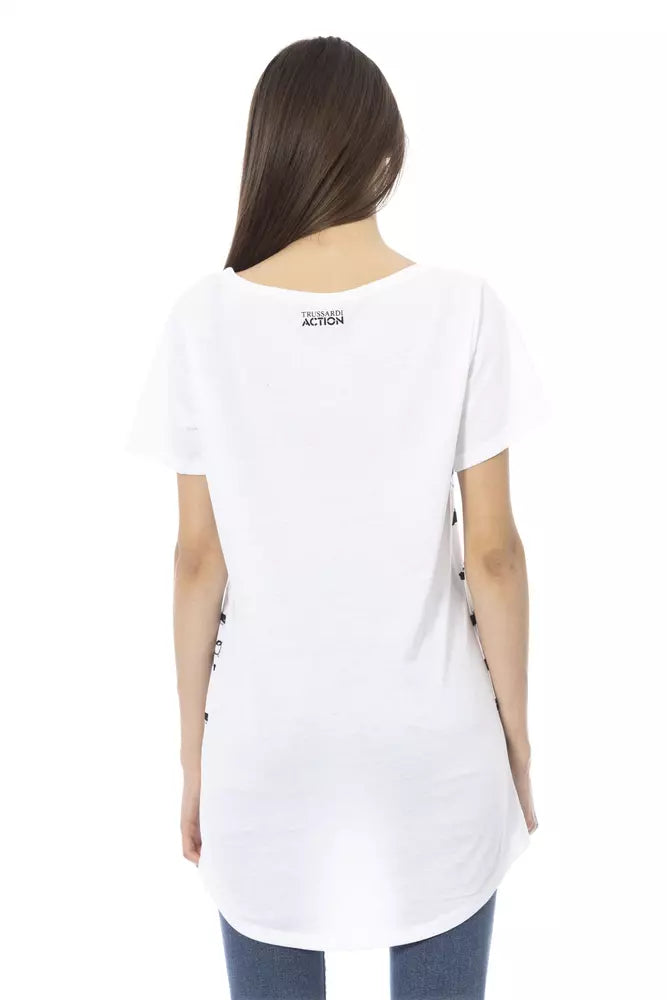 Trussardi Action Hauts et t-shirts en coton blanc