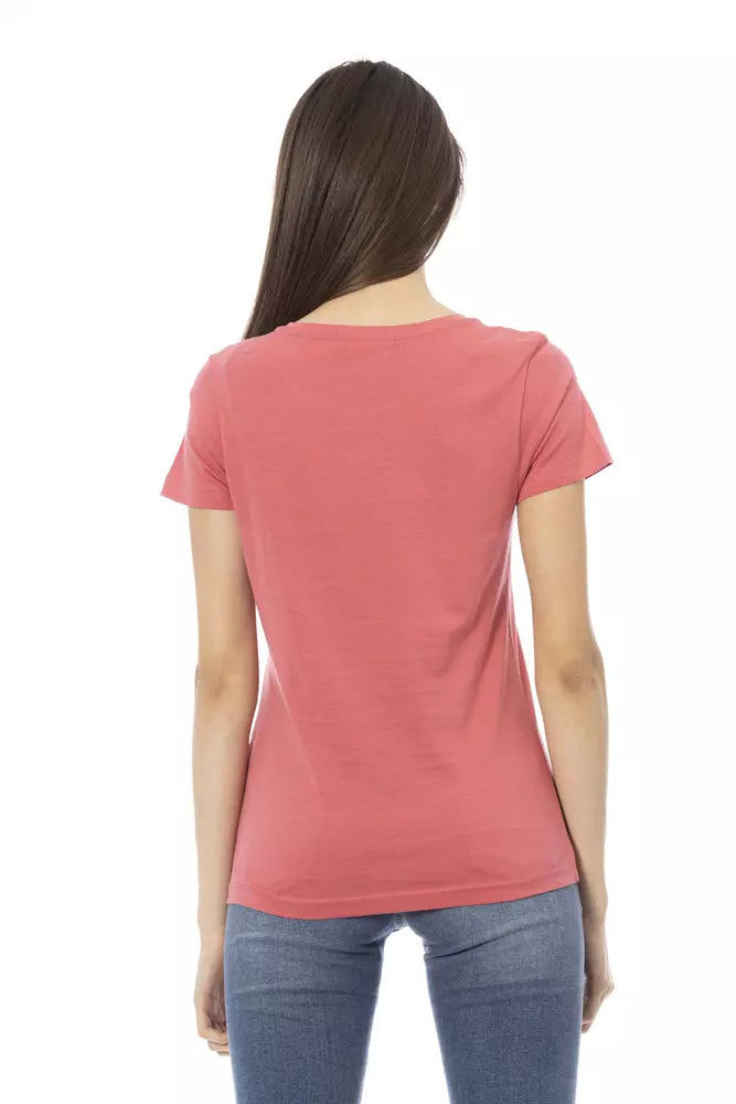 Trussardi Action Rosa Baumwoll-Tops und T-Shirt