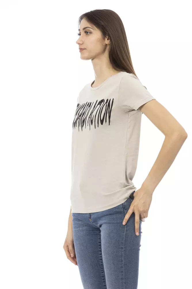 Trussardi Action Tops et t-shirts en coton beiges