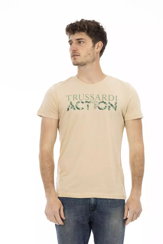 Trussardi T-shirt Action en coton beige