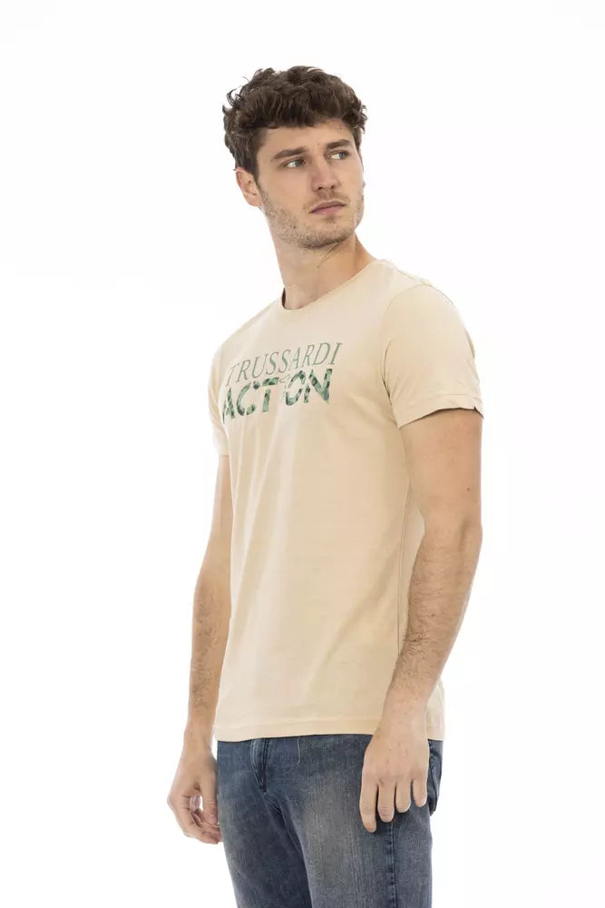 Trussardi Action Beige Baumwoll-T-Shirt