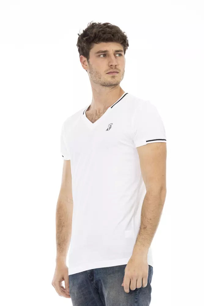 Trussardi T-shirt en coton blanc Action