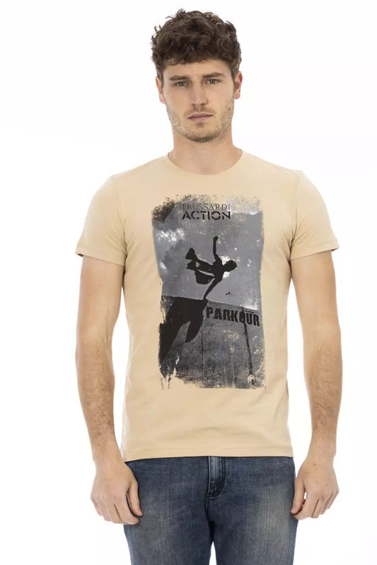 Trussardi T-shirt Action en coton beige