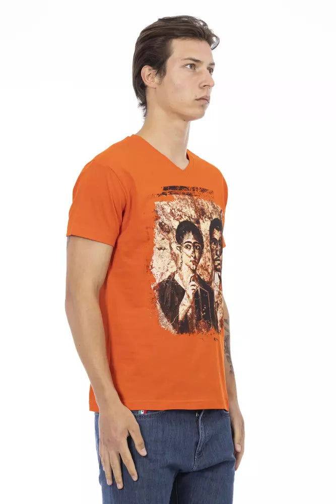 Trussardi Action Orange Baumwoll-T-Shirt