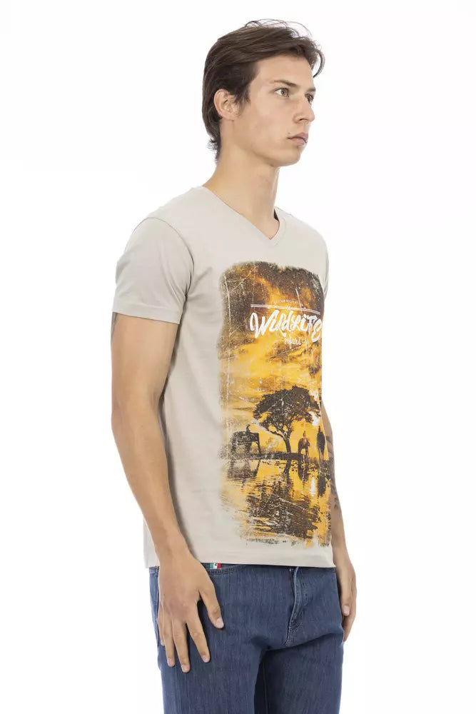 Trussardi Action Beige Baumwoll-T-Shirt