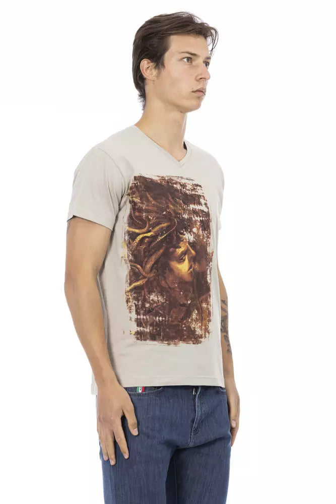 Trussardi T-shirt Action en coton beige