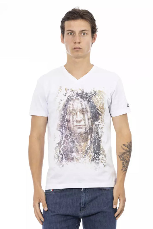 Trussardi T-shirt en coton blanc Action