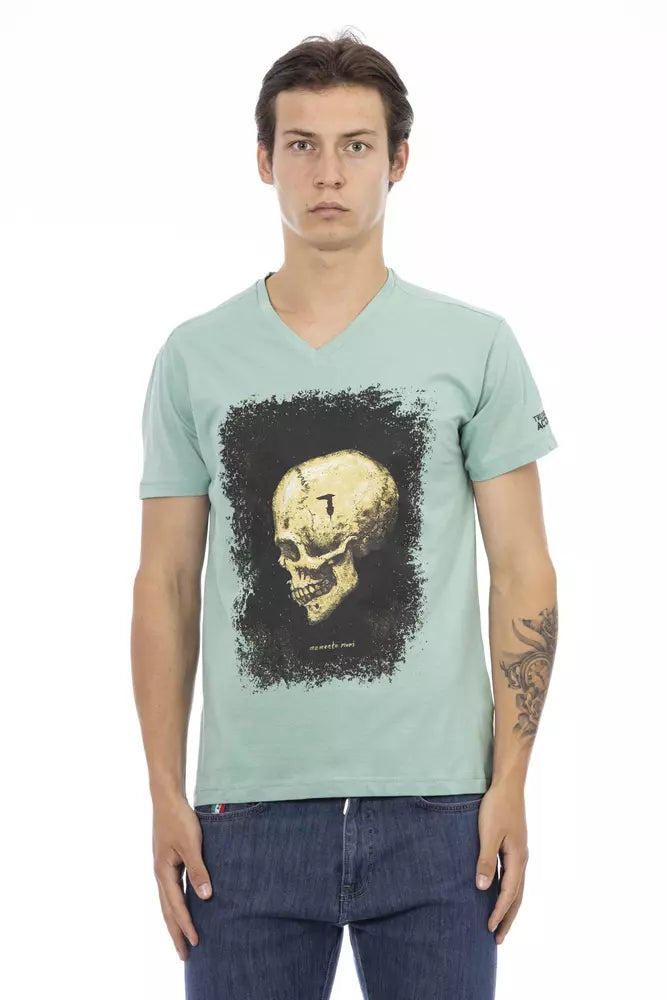 Trussardi T-shirt en coton vert Action