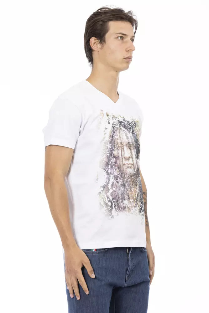 Trussardi T-shirt en coton blanc Action