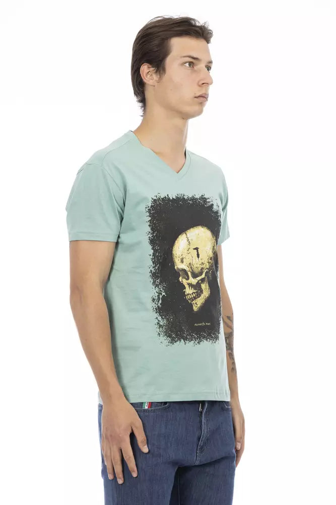 Trussardi T-shirt en coton vert Action