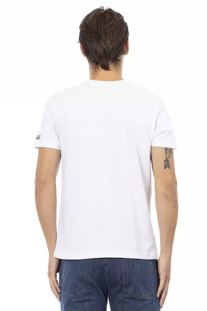 Trussardi T-shirt en coton blanc Action