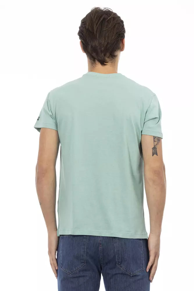 Trussardi T-shirt en coton vert Action