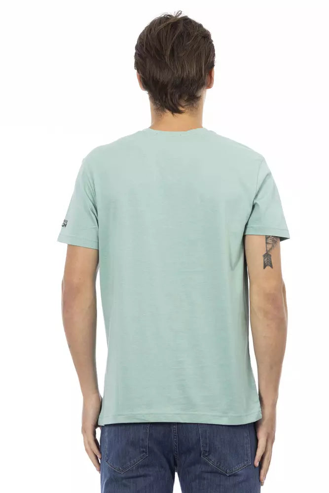 Trussardi T-shirt en coton vert Action