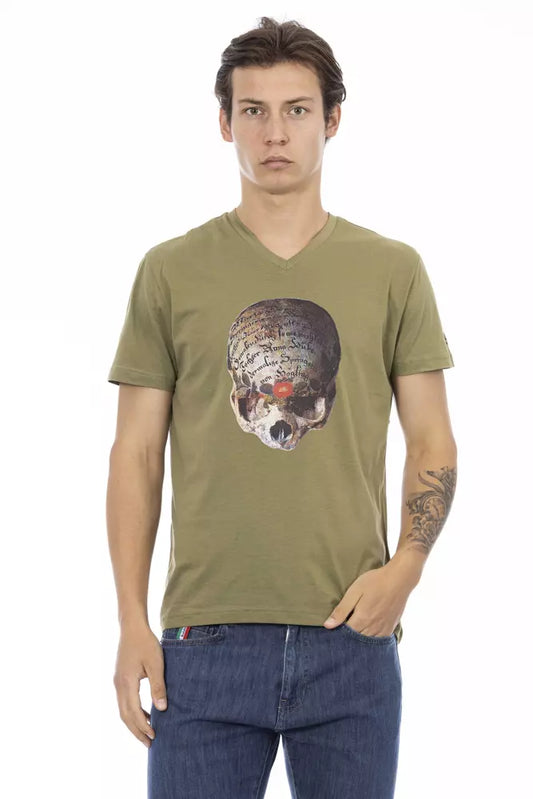 Trussardi T-shirt en coton vert Action