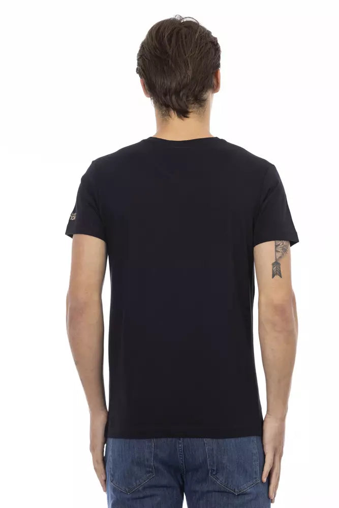 Trussardi T-shirt en coton noir Action