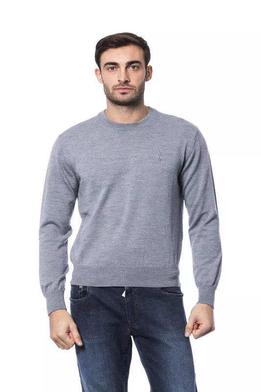 Pull en laine mérinos gris Billionaire Italian Couture