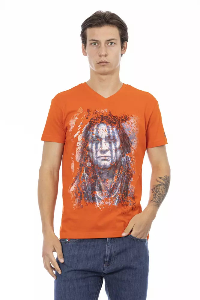 Trussardi Action Orange Baumwoll-T-Shirt