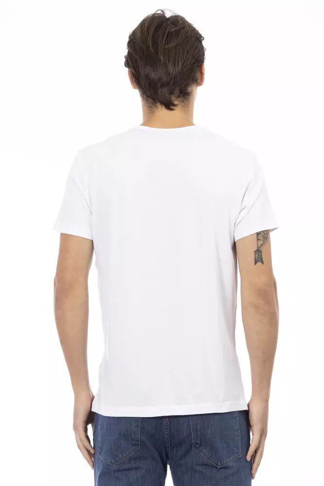 Trussardi T-shirt en coton blanc Action