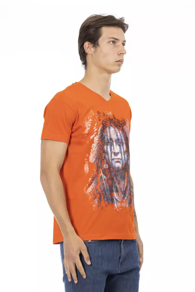 Trussardi Action Orange Baumwoll-T-Shirt