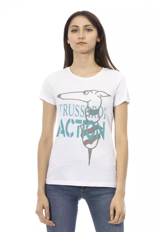 Trussardi Action Hauts et t-shirts en coton blanc