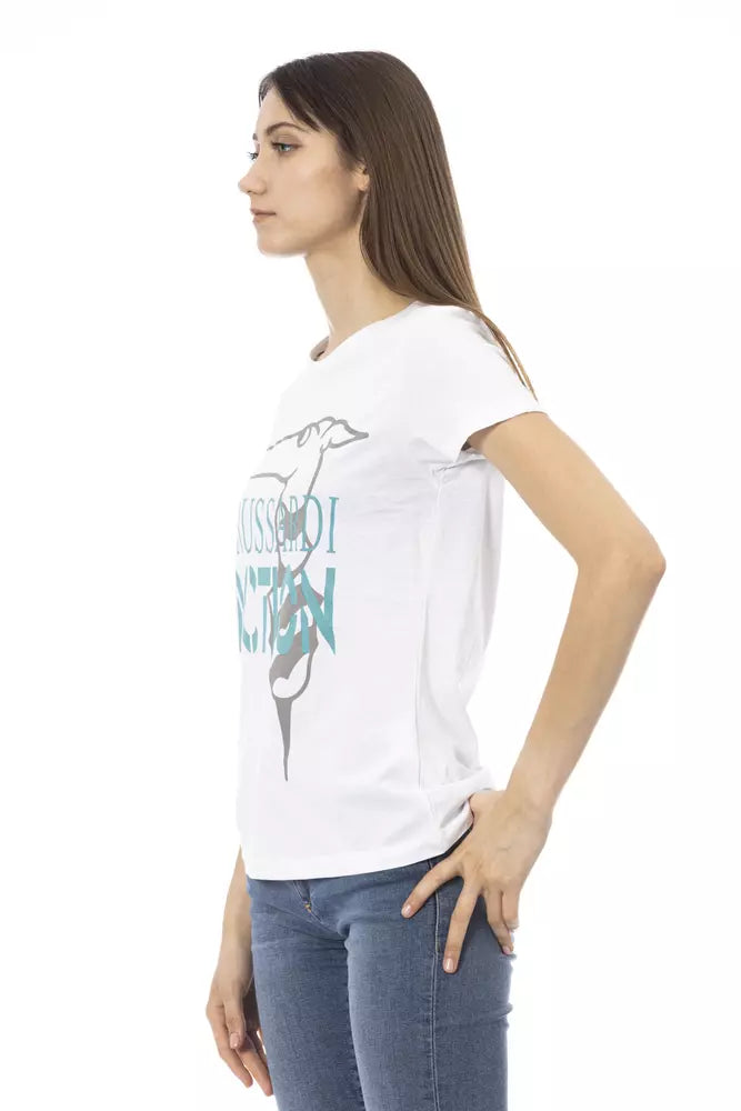 Trussardi Action Hauts et t-shirts en coton blanc