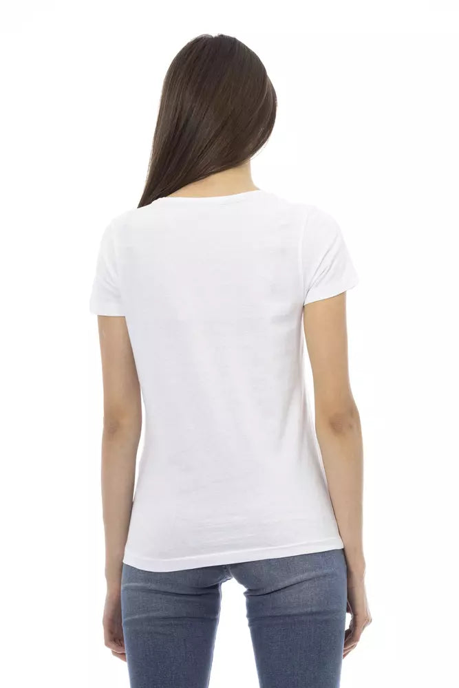 Trussardi Action Hauts et t-shirts en coton blanc