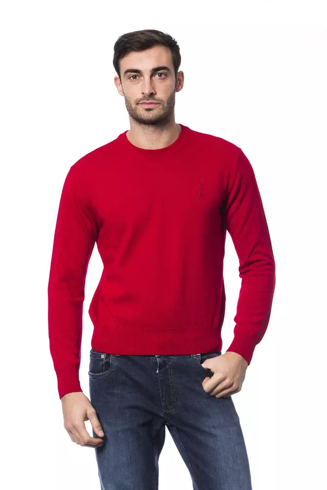 Pullover aus roter Merinowolle von Billionaire Italian Couture