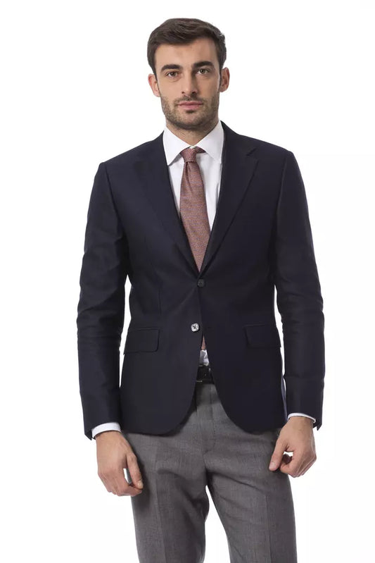 Blauer Wollblazer von Billionaire Italian Couture