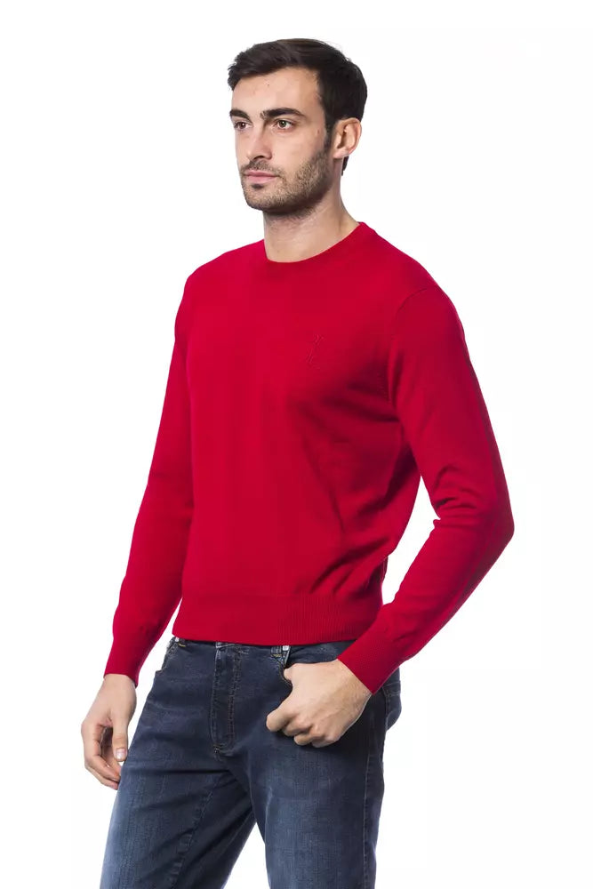 Pullover aus roter Merinowolle von Billionaire Italian Couture